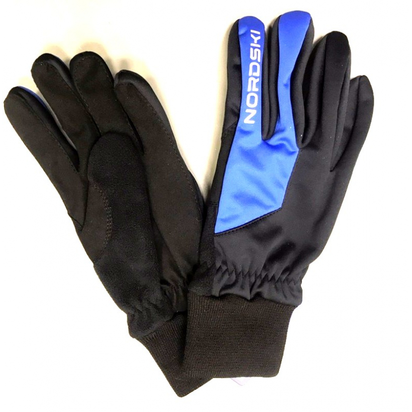 Перчатки Nordski Jr.Active Black/Blue WS подростковые (арт. NSJ148170) - 