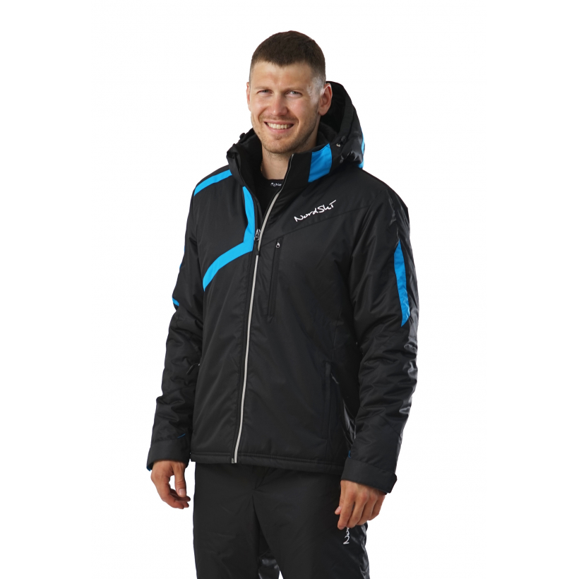 Утепленная куртка Nordski Premium Black/Blue мужская (арт. NSM111170) - 