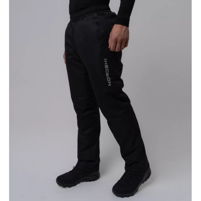 Утепленные лыжные брюки Nordski Montana Black мужские (арт. NSM201100) - 