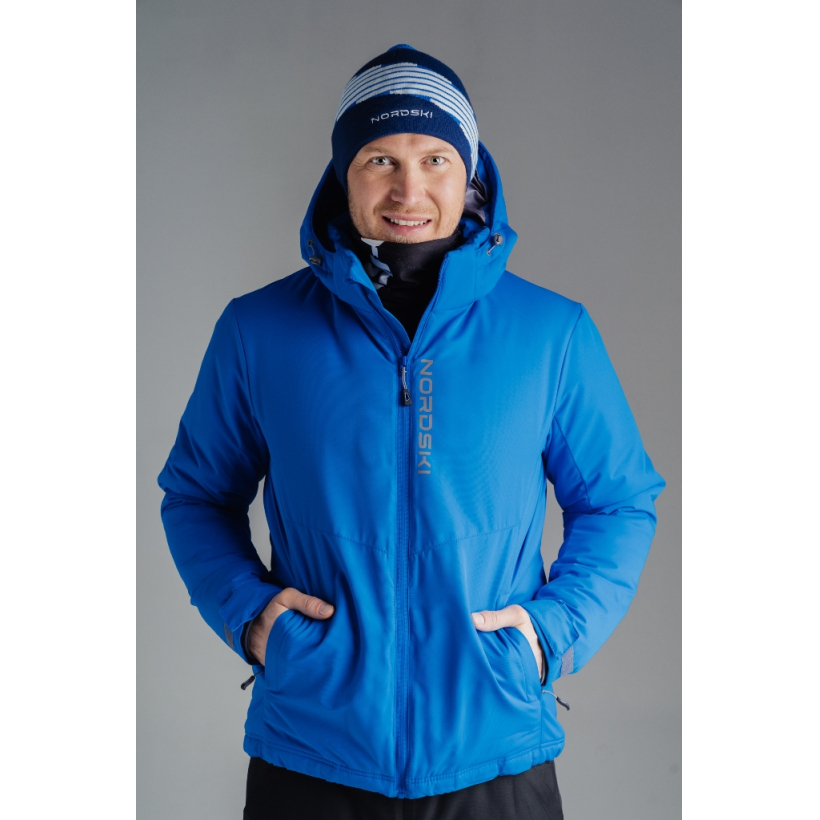 Утепленная лыжная куртка Nordski Montana Blue мужская (арт. NSM428700) - 
