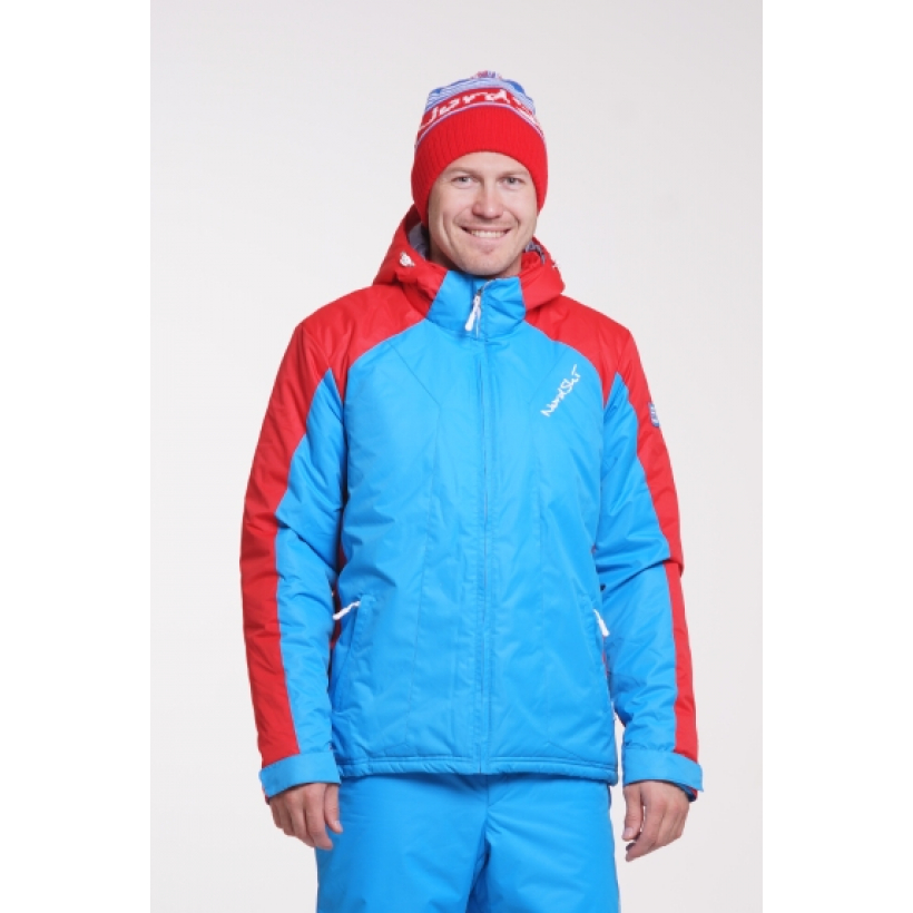 Теплая лыжная куртка Nordski National Blue мужская (арт. NSM429790) - 