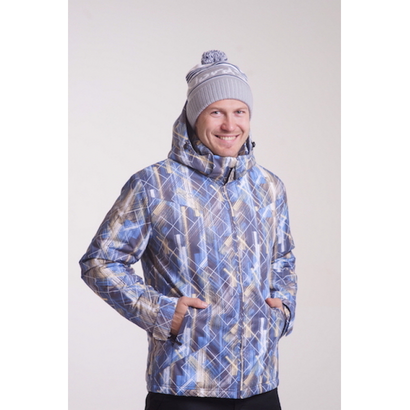 Утепленная лыжная куртка Nordski City Blue/Yellow/Black мужская (арт. NSM430750) - 