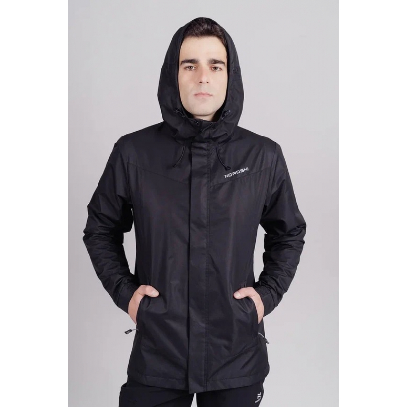 Ветрозащитная куртка Nordski Storm Black мужская (арт. NSM462100) - 