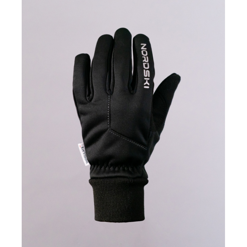 Теплые лыжные перчатки Nordski Arctic Black (арт. NSU244100) - 
