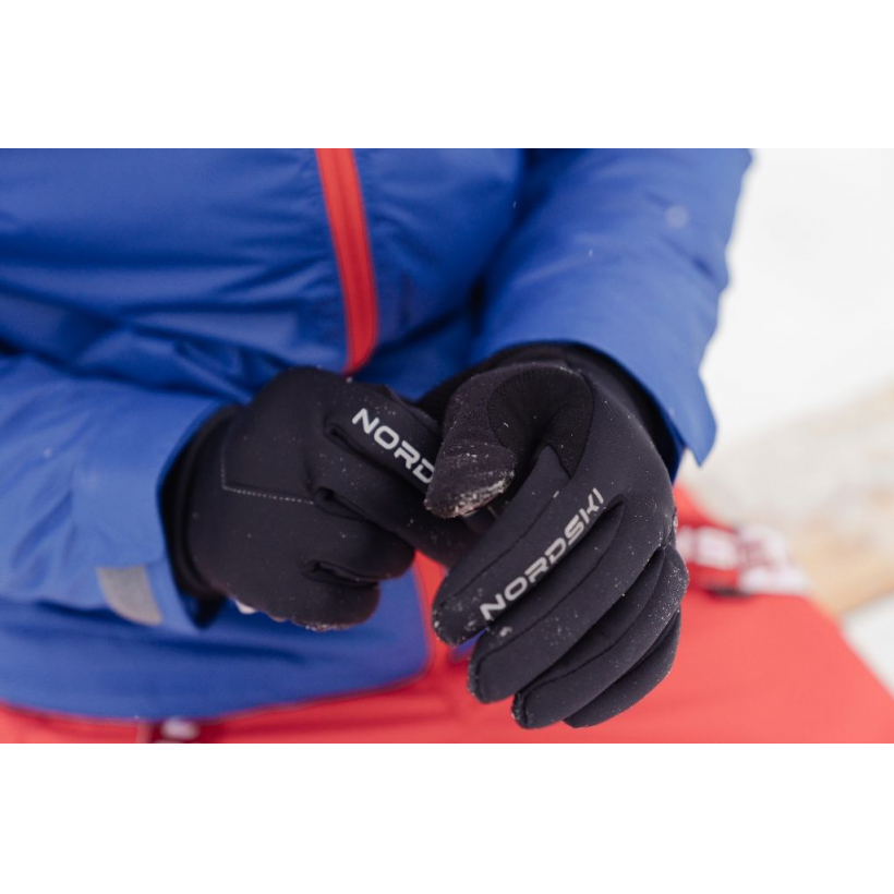 Лыжные перчатки Nordski Motion WS Black (арт. NSV250100) - 