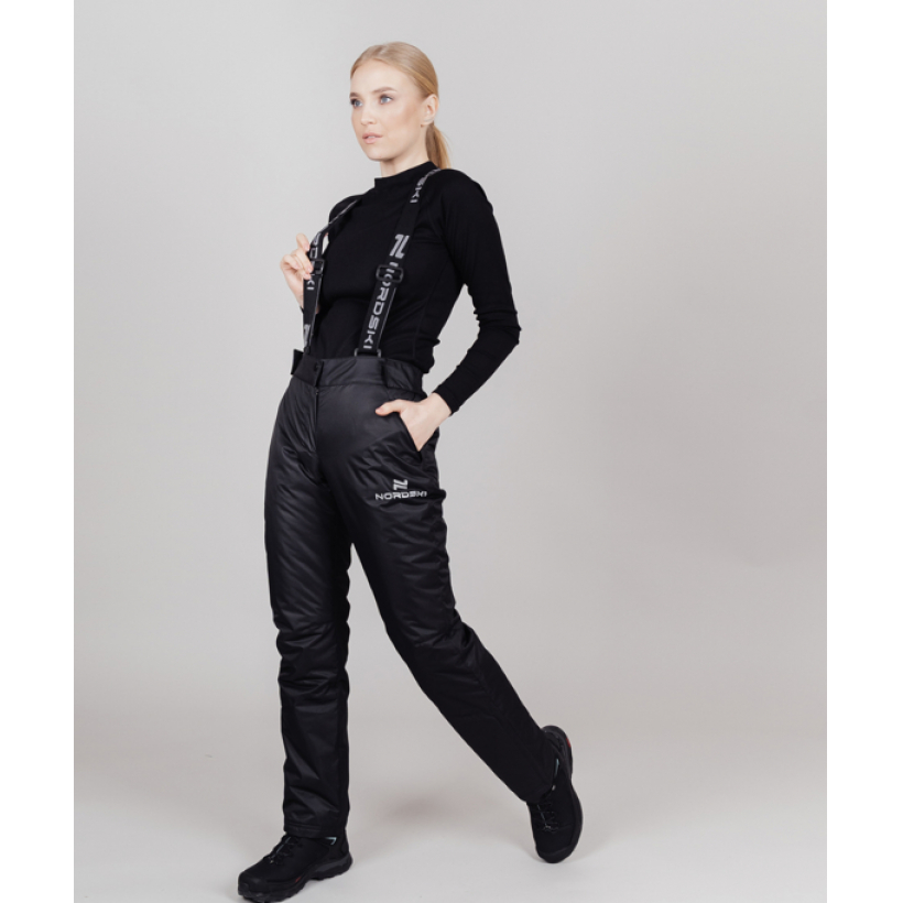 Утепленные брюки Nordski Premium Black женские (арт. NSW213100) - 
