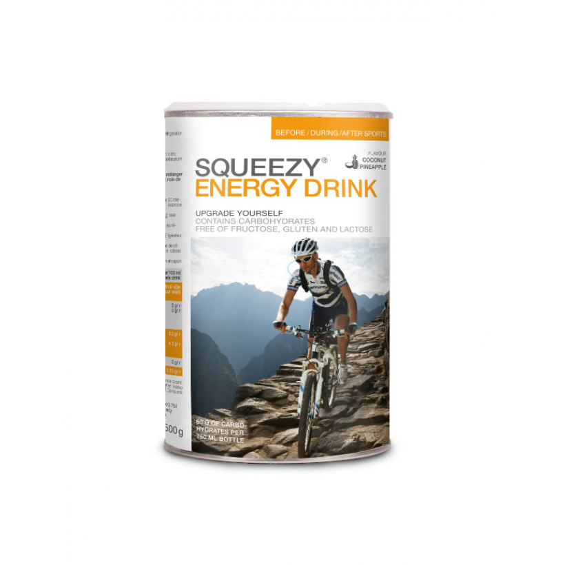 SQUEEZY Напиток изотонический ENERGY DRINK кокос+ананас, 500 г (арт. PU0048) - 
