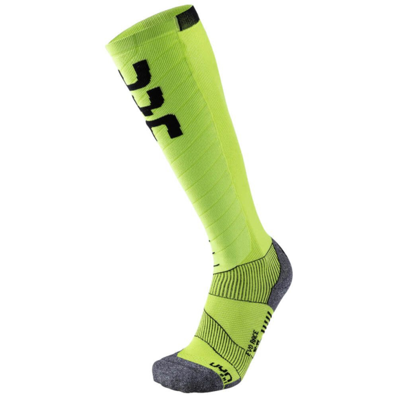 Лыжные носки UYN Evo Race Green Lime/Black мужские (арт. S100034-E173) - 