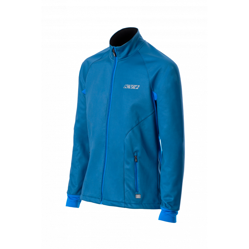 Куртка разминочная KV+ Lahti grey/blue подростковая (арт. 21V116.92J) - 