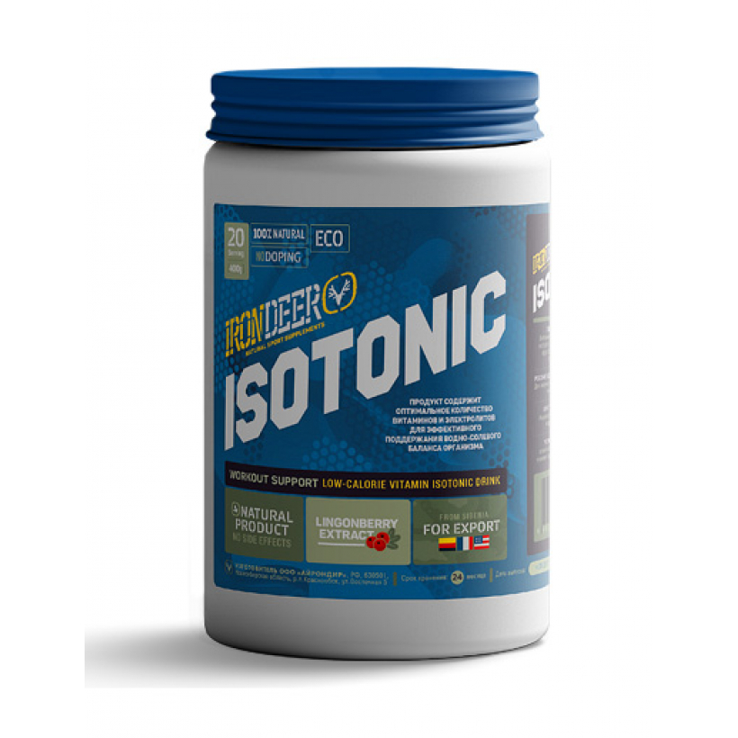 Изотонический напиток Irondeer Isotonic 600 г яблоко (арт. ИЗ-004) - 